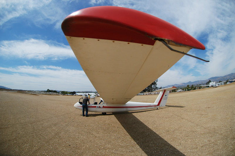 glider from wing