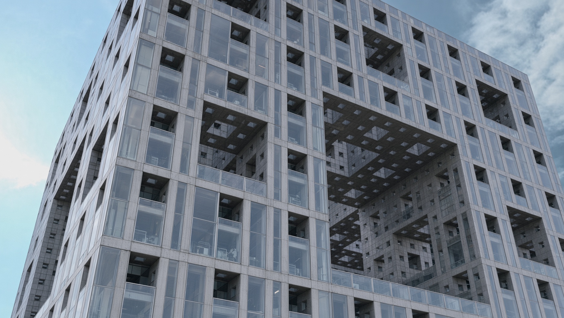 Planet Menger landscape